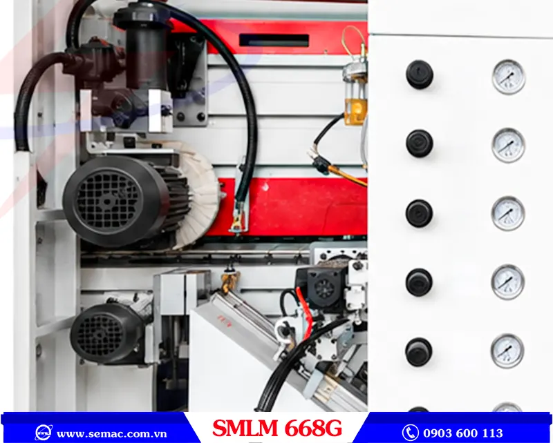 MÁY DÁN CẠNH LASER TẢI NẶNG - SMLM 668G 8 Đánh bóng máy dán cạnh laser tải nặng SMLM 668G | SEMAC
