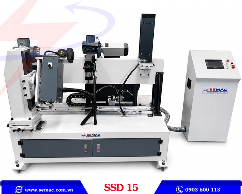 Máy phay rãnh mộng bọ eke ghế tự động SSD 15 | SEMAC