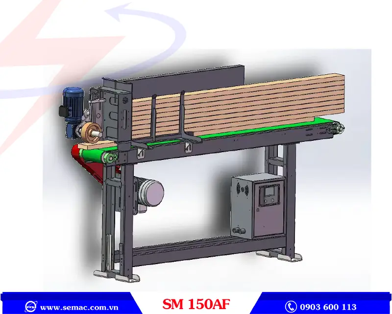 Bàn cấp phôi cho máy bào chiều dài phôi bất kỳ SM 150AF