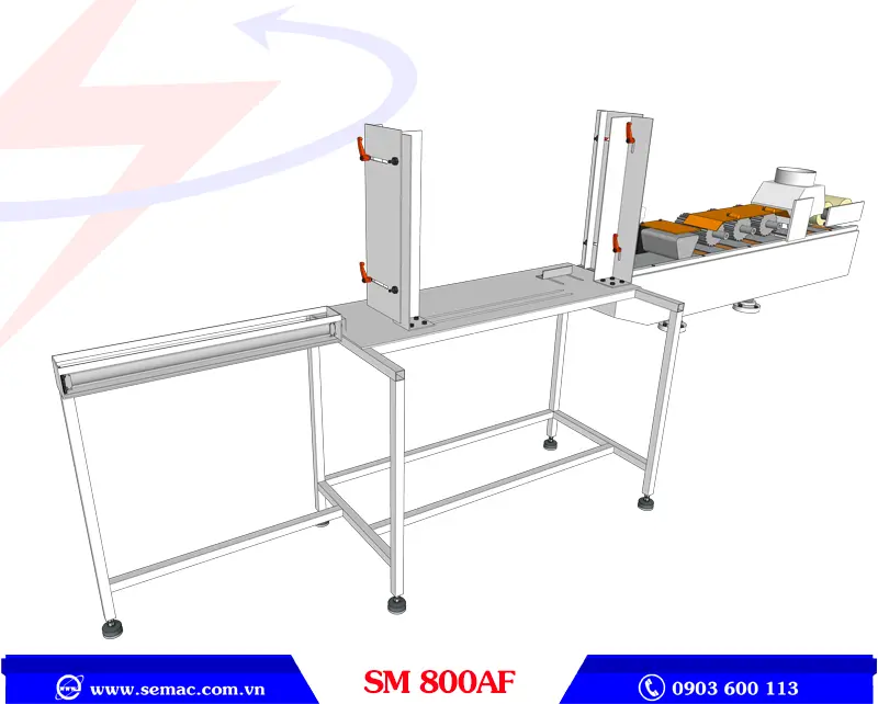 Bàn cấp phôi cho máy bào chiều dài phôi đồng nhất SM 800AF