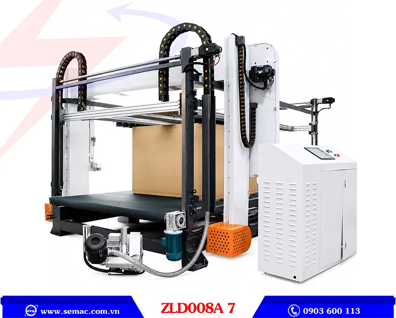 MÁY CẮT FOAM NGANG CNC - ZLD 008A7 2 Mặt sau máy cắt foam ngang cnc ZLD 008A7 | SEMAC