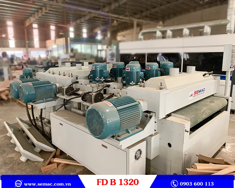 MÁY CÀO CƯỚC BỀ MẶT VÁN - FD B 1320 7 Hình ảnh thực tế tại xưởng khách hàng máy cào cước bề mặt ván FD B 1320 | SEMAC