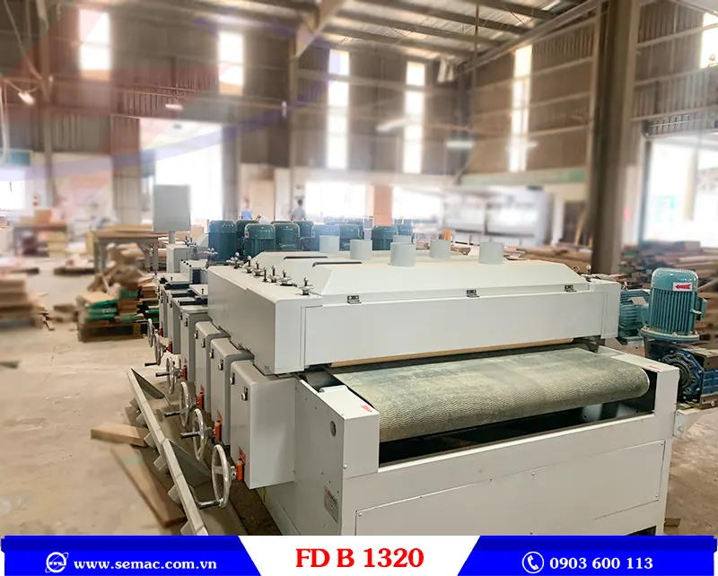 MÁY CÀO CƯỚC BỀ MẶT VÁN - FD B 1320 8 Hình ảnh thực tế tại xưởng khách hàng máy cào cước bề mặt ván FD B 1320 | SEMAC