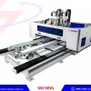 Máy cắt 4 cạnh phay khoan ổ khoá thay dao tự động SM MNS