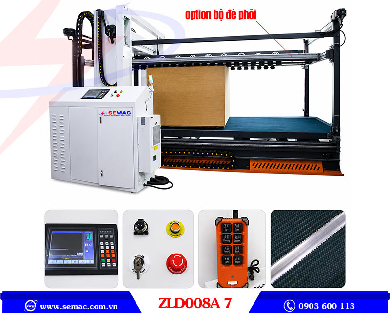 Máy cắt foam ngang cnc ZLD 008A7 | SEMAC