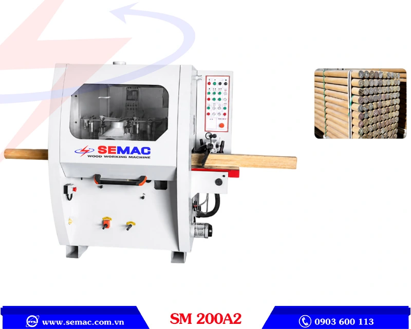 Máy chuốt cây tròn đường kính lớn SM 200A2