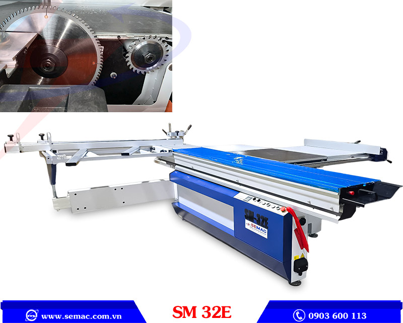 Máy cưa cắt ngang bàn trượt SM 32E | SEMAC