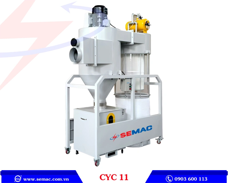 Máy hút bụi xoáy xoăn ốc cyclone 11kw CYC 11