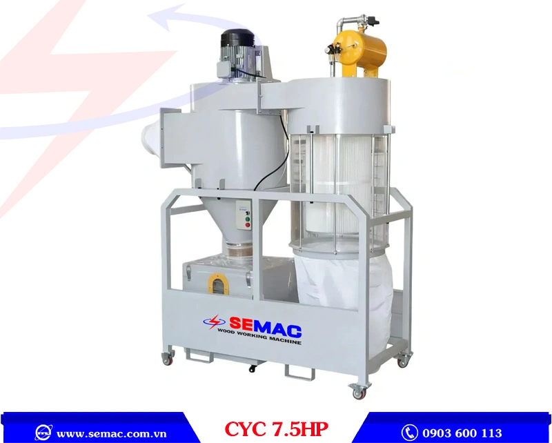 Máy hút bụi xoáy xoắn ốc (Cyclone) 7.5kw CYC 7.5HP