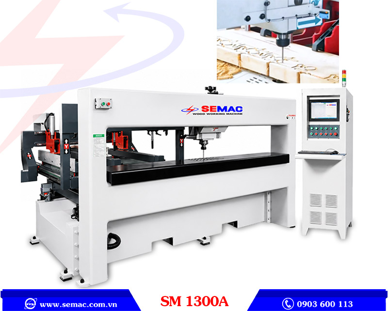 Máy lọng gỗ bằng mũi router SM 1300A I SEMAC