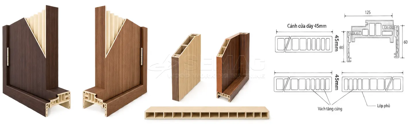 Cấu tạo cửa nhựa Composite | SEMAC