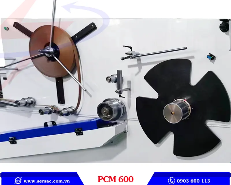 MÁY PHỦ KEO LÊN NẸP DÁN CẠNH LASER – PCM 600 4 Chi tiết máy phủ keo lên nẹp dán cạnh laser PCM 600 | SEMAC