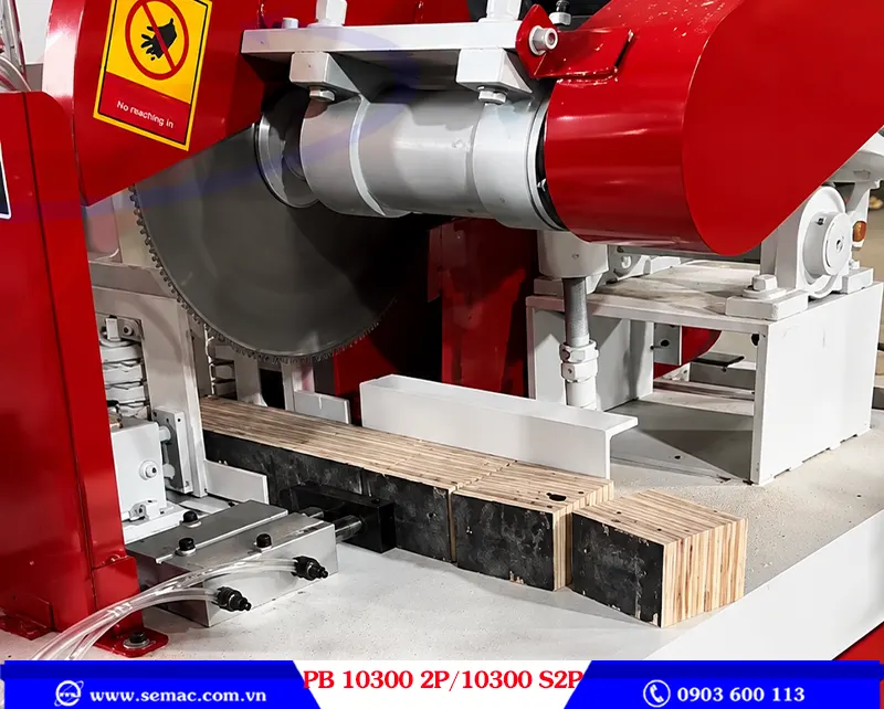 MÁY ÉP KHỐI LÀM GÙ PALLET – PB 10300 2P/PB 10300 S2P 3 Cụm cắt máy ép khối làm gù pallet PB 10300 2P/PB 10300 S2P | SEMAC