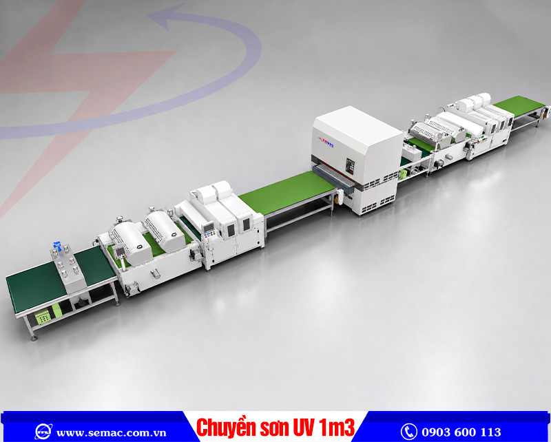 Dây chuyền sơn UV mặt phẳng 1m3 | SEMAC