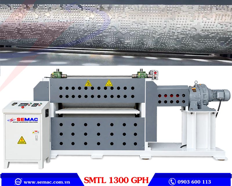 Máy cán vân gỗ 1 mặt 1m3 SMTL 1300GGPH | SEMAC