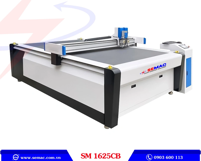 Máy cắt cnc làm bế carton vải da SM 1625CB
