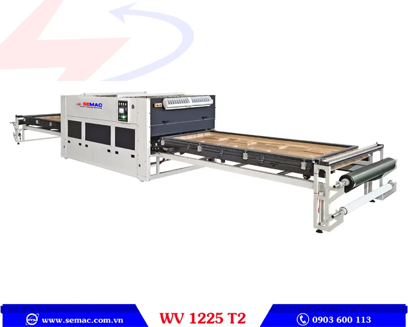 Máy hút chân không tạo hình 3d phủ veneer pvc acrylic WV 1225 T2