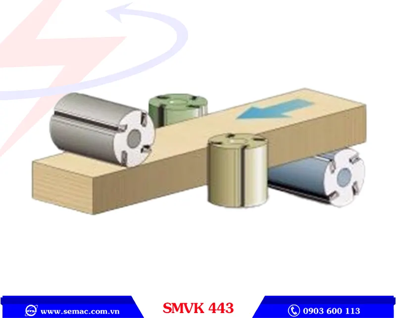 MÁY BÀO 4 TRỤC 4 MẶT 430MM – SMVK 443 5 Mô phỏng máy bào 4 trục 4 mặt 430mm SMVK 443 | SEMAC