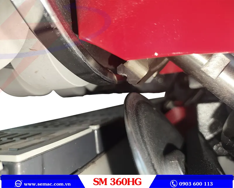 MÁY DÁN CẠNH 6 CHỨC NĂNG NỒI KEO TRÊN - SM 360HG 7 Phay vát mép máy dán cạnh 6 chức năng nồi keo trên SM 360HG | SEMAC