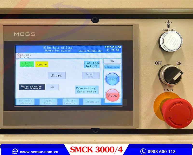 MÁY KHOAN CNC 2 PHƯƠNG 4 ĐẦU - SMCK 3000 4 / SMCK 4000 4 2 Hệ thống điều khiển máy khoan cnc 2 phương 4 đầu SMCK 3000 4 | SEMAC