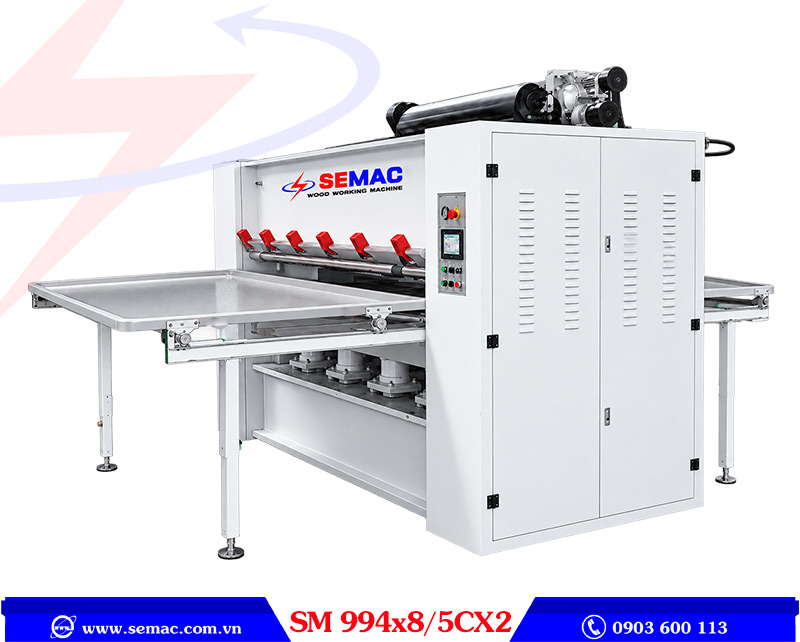 Máy ép hút chân không 3D phủ mặt 2 bàn 2 mặt SM 994x8/5CX2 | SEMAC