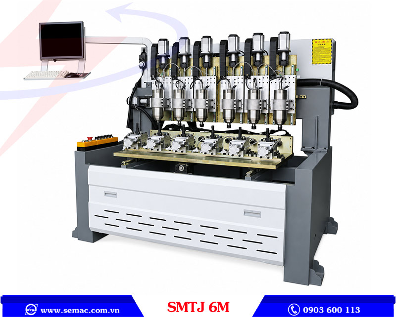 MÁY TIỆN CÁN DAO 6 ĐẦU TỰ ĐỘNG – SMTJ 6M 1 Máy tiện cán dao 6 đầu tự động SMTJ 6M | SEMAC