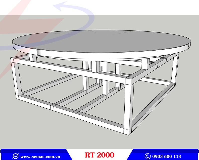Bàn tròn xoay lựa phôi RT 2000 | SEMAC