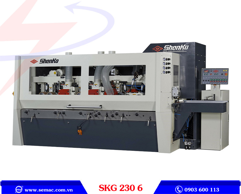 Máy bào gỗ 4 mặt 6 trục Đài Loan SKG 230 6 | SEMAC